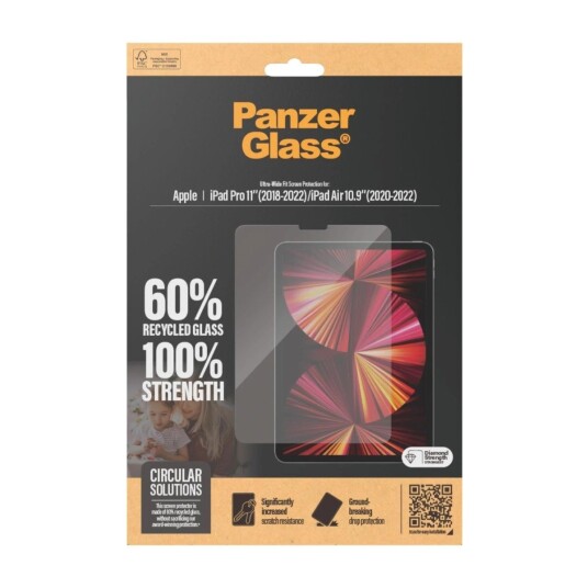 PanzerGlass Ultra-Wide Fit Skjermbeskytter til iPad Pro 11" og Air 10,9"