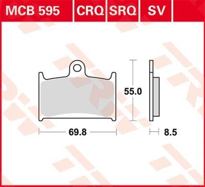 Bremseklosser TRW MCB595SV Bremseklosser TRW MCB595SV