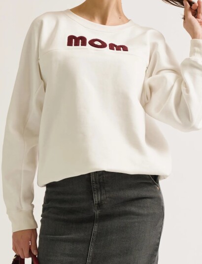 Cache Coeur Maternity And Nursing American Sweater Fleece Mom Cream S Cache Coeur Maternity And Nursing American Sweater Fleece Mom Cream S