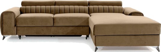 Seksjonssofa Eltap Grayson 278x205x92 cm Nube 20 Beige Høyre
