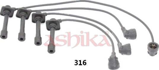 Tennplugg kabelsett ASHIKA 132-03-316 Tennplugg kabelsett ASHIKA 132-03-316