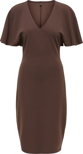 ONLY Onlpepper S/S Slit Dress Cs Jrs Brown XL ONLY Onlpepper S/S Slit Dress Cs Jrs Brown XL