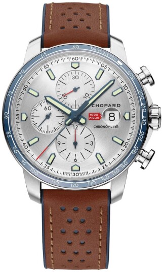 Chopard Herreklokke 168571 3010 Mille Miglia Sølvfarget/Gummi Ø44 mm