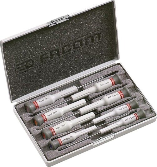 Facom Skrutrekkersett Aef.J6 8 Deler Micro-Tech, 8 Deler