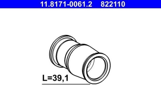 Ate Glidebolter bremsecaliper ATE 11.8171 0061.2