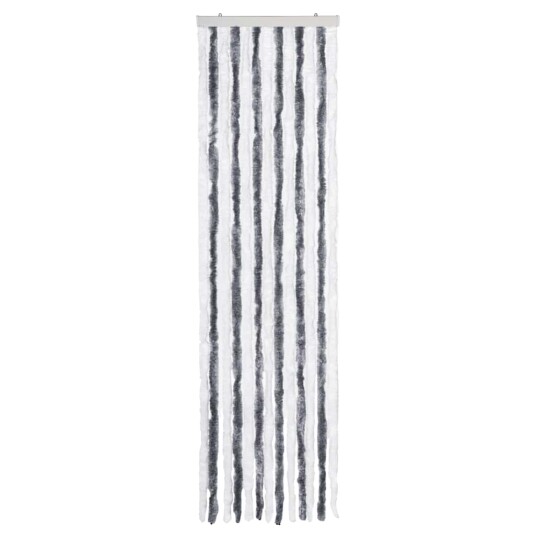 Insektgardin grå og hvit 56x185 cm Chenille