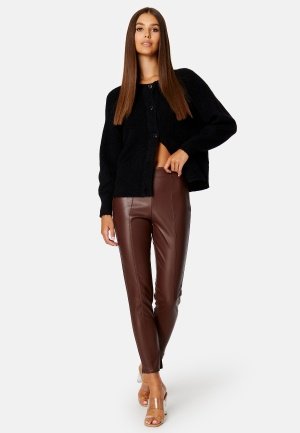 VILA Dagmar Rwsl Coated Legging/TB Chocolate fondant 38