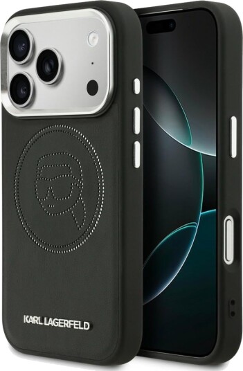 Karl Lagerfeld Mobildeksel for iPhone 17 Pro med MagSafe - Svart