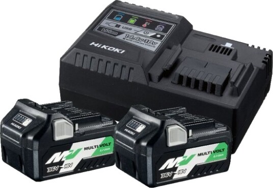 Hikoki Batteripakke 36V/18V med 2 batterier BSL36A18 og hurtiglader UC18YSL3 Hikoki Batteripakke 36V/18V med 2 batterier BSL36A18 og hurtiglader UC18YSL3