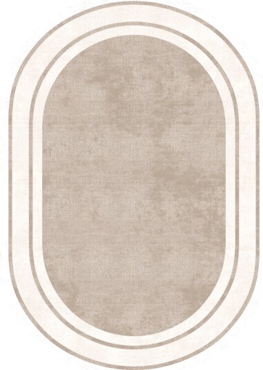 Ovalt teppe Josie beige Størrelse: 200 x 280 cm