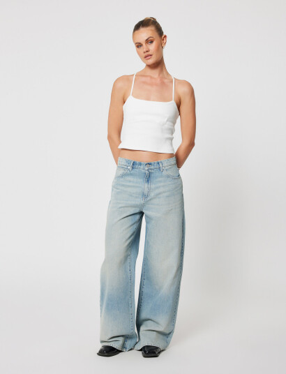 ABRAND 95 Mid Super Baggy Edie Tint Light Blue - Blue - 29 ABRAND 95 Mid Super Baggy Edie Tint Light Blue - Blue - 29