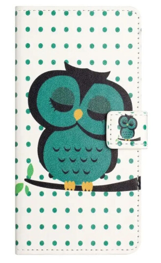 EIDERWOOD Xiaomi Redmi Note 13 (4G) Kunstskinn Flip Deksel m. Lommebok & Stativfunksjon - Sovende Ugle