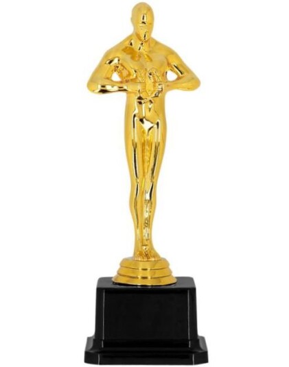 Oscar Inspirert Gullfarget Pokal 21 cm Oscar Inspirert Gullfarget Pokal 21 cm