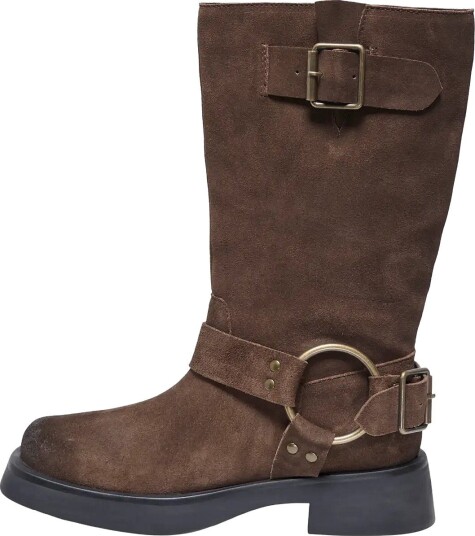 ONLY Onlbea Leather Biker Boot CHOCOLATE MARTINI 41 ONLY Onlbea Leather Biker Boot CHOCOLATE MARTINI 41