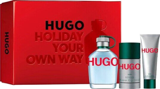 Hugo Boss Hugo Man Parfyme Sett 125ml EDT + Deodorant Stift 75ml + Dusjgel 50ml