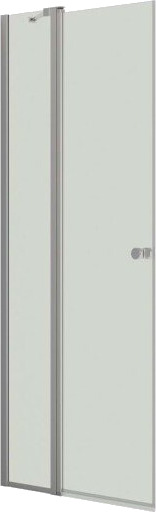 Dansani Match dusjdør med sidepanel H:200*87-89 klar/satin