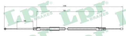 Bremsewire LPR C0080B Bremsewire LPR C0080B