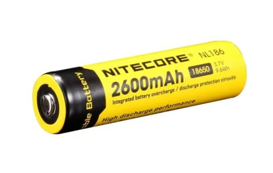 Nitecore NL186 Oppladbart batteri 168A Lithium-Ion Li-Ion 3,7 V 1 stykker 2600 mAh