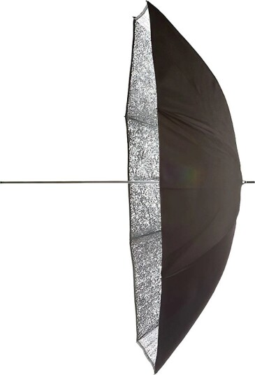 Godox 185cm Flash Umbrella Black/Silver 185cm Ekstra stor paraply. Sølv innside