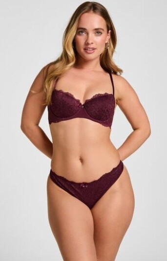 Hunkemöller G streng Marine Lilla