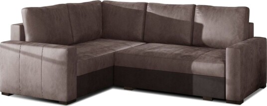 Seksjon Eltap Corona 235x162x90 cm Monolith 09 Monolith 29 Mørk beige Brun Venstre
