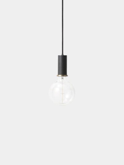 Ferm Living Socket takpendel lav - svart