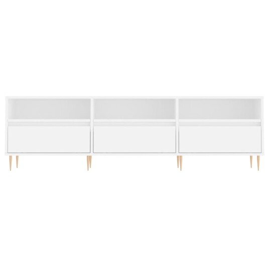 vidaXL TV-benk hvit 150x30x44,5 cm konstruert tre 8720845874957 vidaXL TV-benk hvit 150x30x44,5 cm konstruert tre 8720845874957
