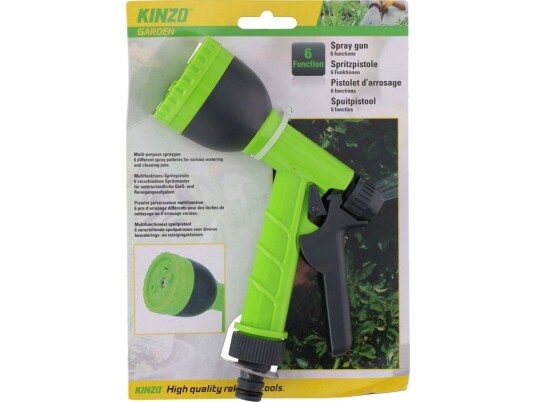 Kinzo - Multifunksjonell Sprinklerpistol For Vanning Av Hagen (6 Funksjoner)