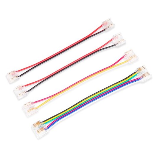 Skjøtekontakt for LED stripe AGGE Strip to Strip 10 cm For 8 mm ensfarget stripe Skjøtekontakt for LED stripe AGGE Strip to Strip 10 cm For 8 mm ensfarget stripe