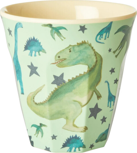 RICE Rice melaminkopp medium Dinosaurs