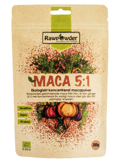Maca, Økologisk konsentrert Macapulver, 200 g