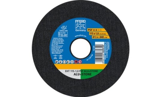 Pferd Eht 115-1,0 Psf Alu+Stone, Støpejern, Ikke-Jernholdig Metall, Plast, Aluminium, Pferd, 2,22 Cm, 11,5 Cm, 13300 Rpm, 25 Stykker