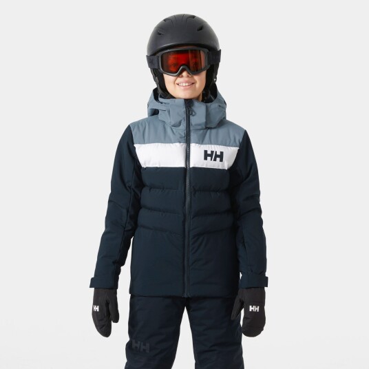 Helly Hansen Jr Cyclone Jacket Klassisk Skijakke For Junior Gutt Marineblå 158
