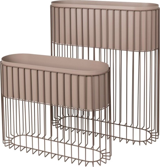 Broste Copenhagen Fenja blomsterboks sett Simply taupe warm grey