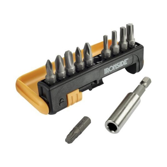 Ironside 201737 Bitssett 11 deler, 1/4", PH/PZ/TX, 25 mm