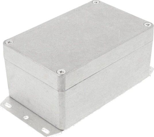 Hammond Electronics 1550Z108F 125 × 81 × 59 mm Støpt Aluminium Kabinett
