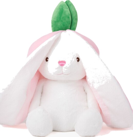 Teddykompaniet Kanin I Jordgubbe, 60Cm - Pink - 60 CM