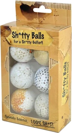 On Par Sh*tty Golf Balls 6 Pack