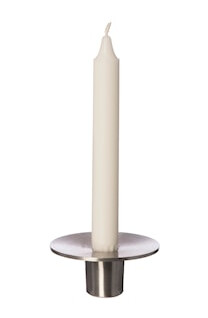 Lysestake i børstet aluminium 4 cm Lysestake i børstet aluminium 4 cm