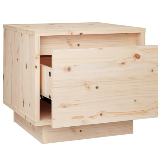 vidaXL Nattbord 35x34x32 cm heltre furu