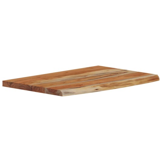  Vegghylle 50x30x3,8 cm rektangulær heltre akasie naturlig kant 8721012090101