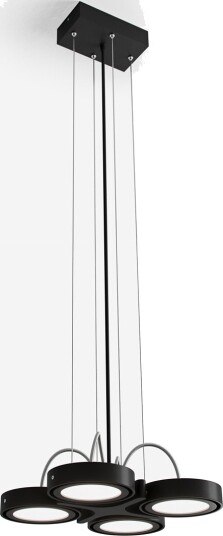 Xo Light Big A04 LED Takpendel Matt Svart
