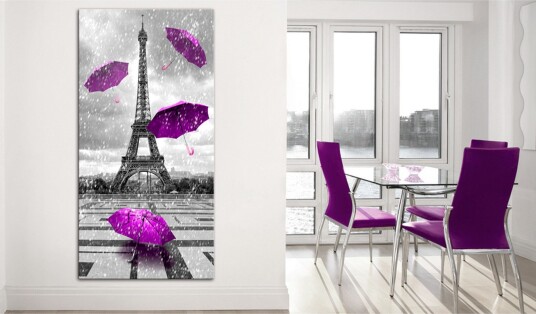 Bilde Purple Umbrellas 60x120 Artgeist sp. z o. o.