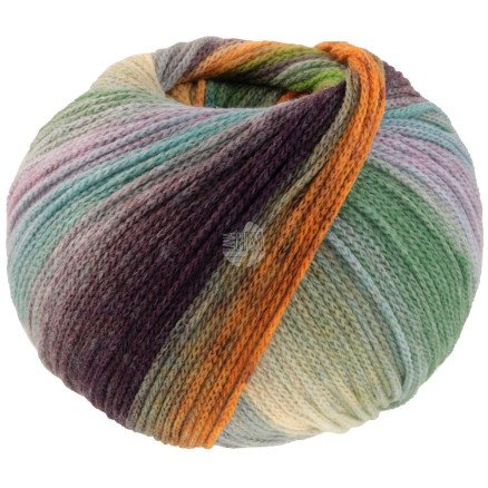 Lana Grossa Farfalla Garn 3 Lilla/Grå/Grå/Beige/Lilla/Bjørnebær/Rosa/Orange Lana Grossa Farfalla Garn 3 Lilla/Grå/Grå/Beige/Lilla/Bjørnebær/Rosa/Orange