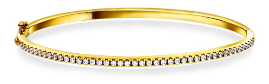 Pan Jewelry, Armring i 925 forgylt sølv med zirkonia