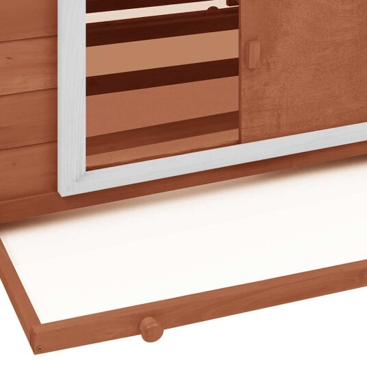Vidaxl Hønsehus Mocca Og Hvit 152X96X110 cm Heltre Gran Vidaxl Hønsehus Mocca Og Hvit 152X96X110 cm Heltre Gran