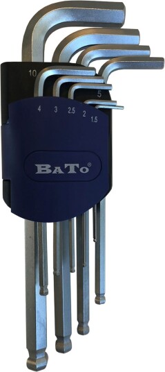 BATO Unbrakonøkkelsett 1,5-10,0mm. Blank. 9 deler. BATO Unbrakonøkkelsett 1,5-10,0mm. Blank. 9 deler.
