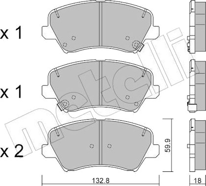 METELLI 22 0944 0 Bremseklosser