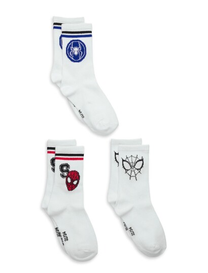 Marvel Socks   White   23/26