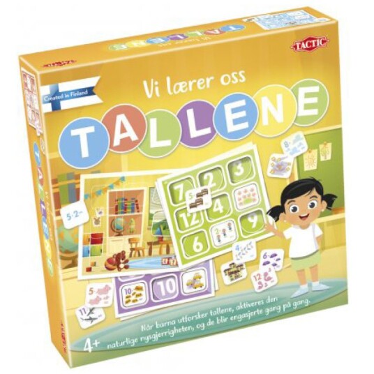 Tactic Lærespill Tall - Brettspill for Barn 4+ med Fokus på Tall og Telling